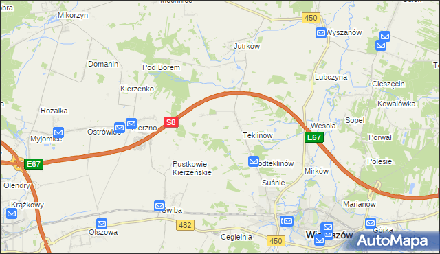 mapa Nawrotów, Nawrotów na mapie Targeo