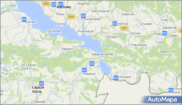 mapa Niedzica-Zamek, Niedzica-Zamek na mapie Targeo