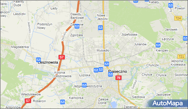 mapa Nowa Iwiczna, Nowa Iwiczna na mapie Targeo