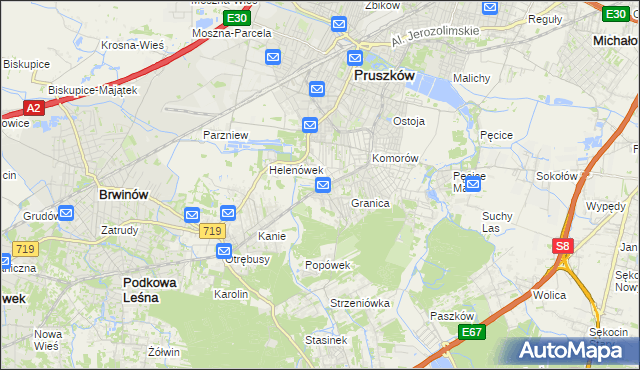 mapa Nowa Wieś gmina Michałowice, Nowa Wieś gmina Michałowice na mapie Targeo