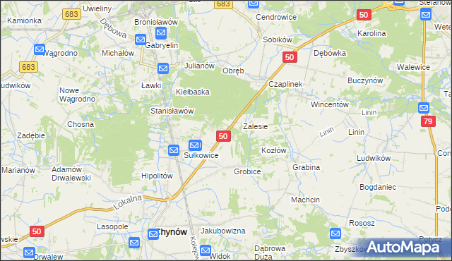 mapa Nowe Grobice, Nowe Grobice na mapie Targeo