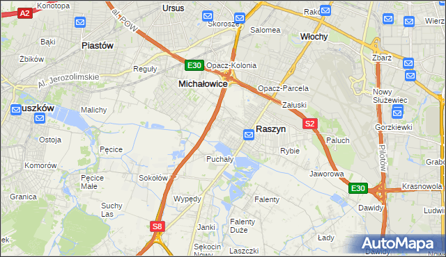 mapa Nowe Grocholice, Nowe Grocholice na mapie Targeo
