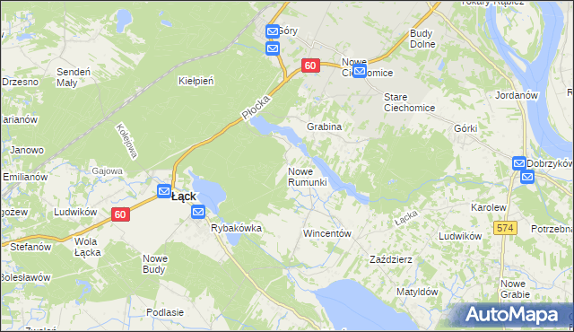 mapa Nowe Rumunki, Nowe Rumunki na mapie Targeo