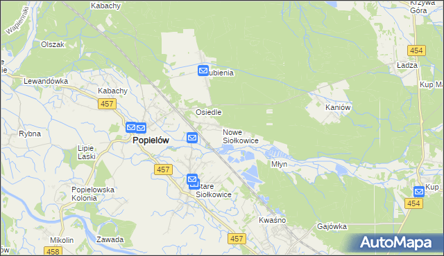mapa Nowe Siołkowice, Nowe Siołkowice na mapie Targeo