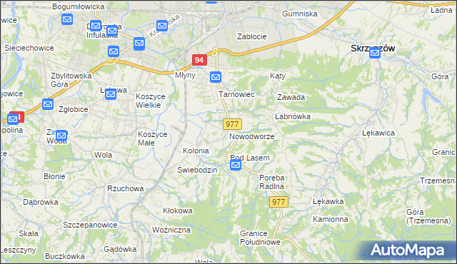 mapa Nowodworze, Nowodworze na mapie Targeo