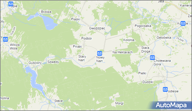 mapa Nowy Nart, Nowy Nart na mapie Targeo