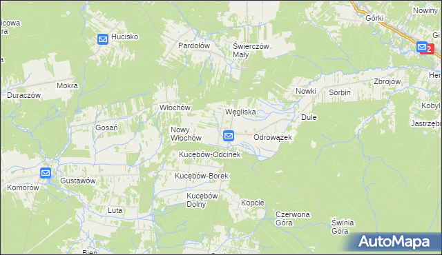mapa Nowy Odrowążek, Nowy Odrowążek na mapie Targeo