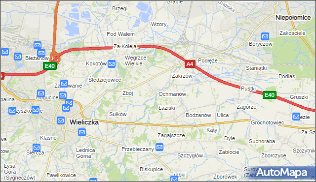 mapa Ochmanów, Ochmanów na mapie Targeo