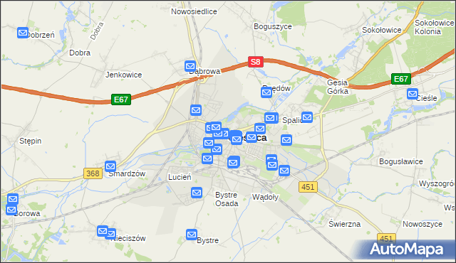 mapa Oleśnica, Oleśnica na mapie Targeo