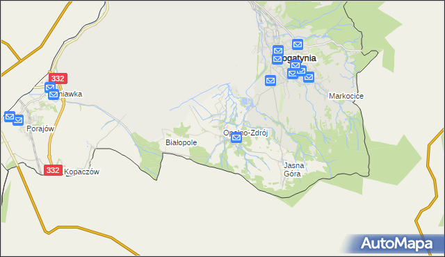mapa Opolno-Zdrój, Opolno-Zdrój na mapie Targeo