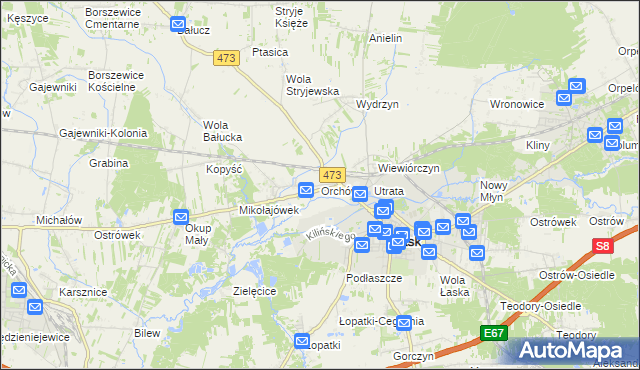 mapa Orchów, Orchów na mapie Targeo