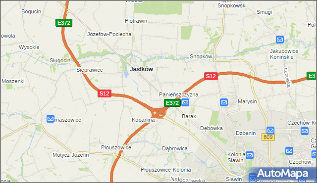 mapa Panieńszczyzna, Panieńszczyzna na mapie Targeo