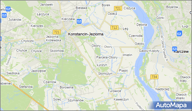 mapa Parcela-Obory, Parcela-Obory na mapie Targeo