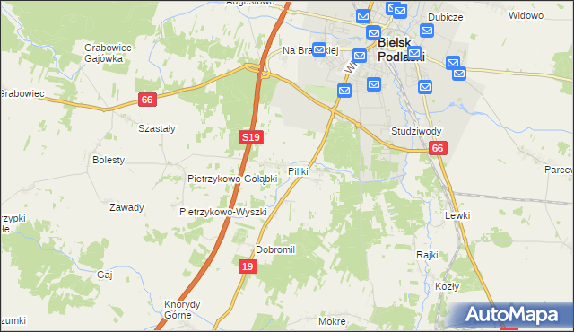 mapa Piliki, Piliki na mapie Targeo