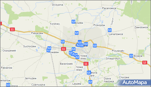 mapa Pleszew, Pleszew na mapie Targeo