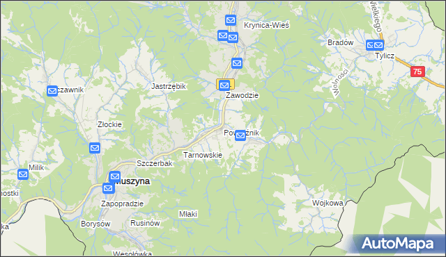 mapa Powroźnik, Powroźnik na mapie Targeo
