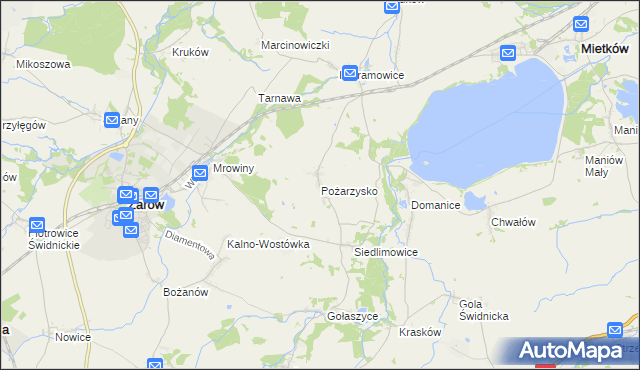 mapa Pożarzysko, Pożarzysko na mapie Targeo
