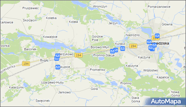 mapa Promno-Stacja, Promno-Stacja na mapie Targeo