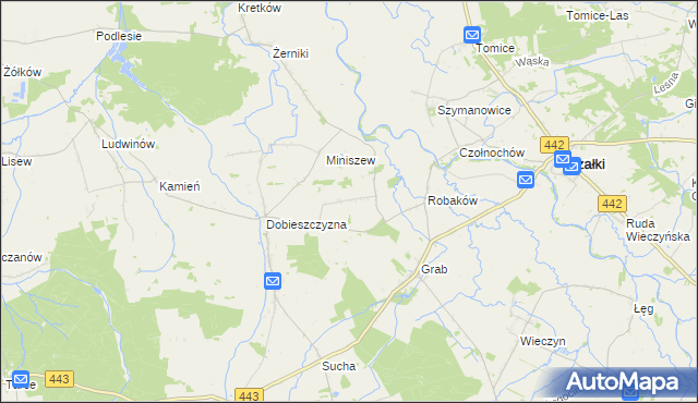 mapa Prusinów, Prusinów na mapie Targeo