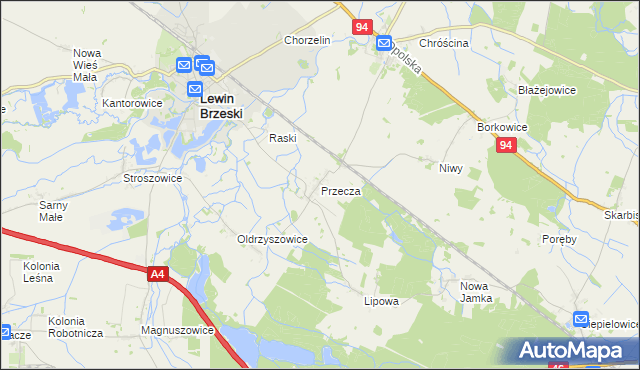 mapa Przecza, Przecza na mapie Targeo