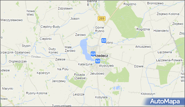 mapa Przedecz, Przedecz na mapie Targeo