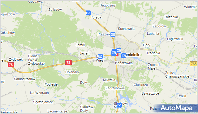 mapa Przededworze, Przededworze na mapie Targeo