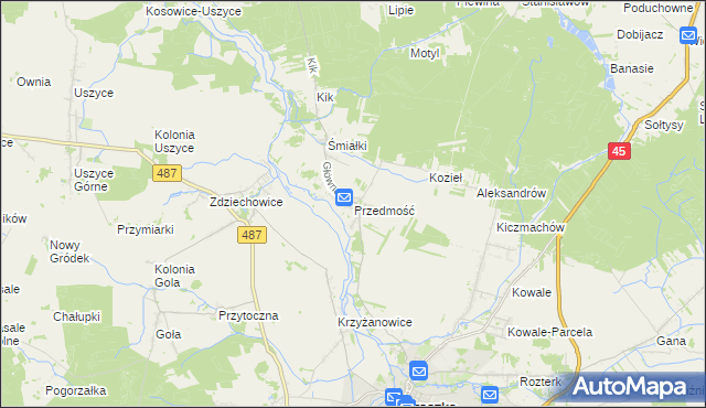 mapa Przedmość, Przedmość na mapie Targeo
