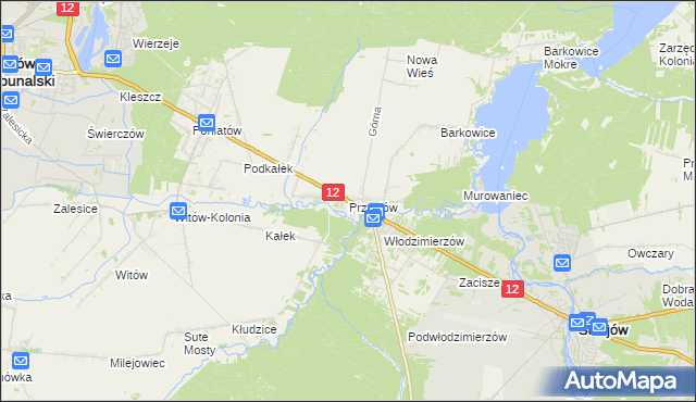 mapa Przygłów, Przygłów na mapie Targeo