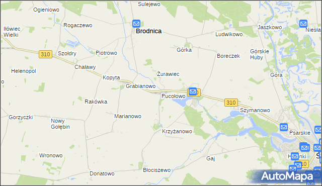 mapa Pucołowo, Pucołowo na mapie Targeo