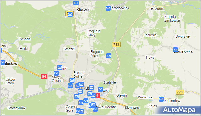 mapa Rabsztyn, Rabsztyn na mapie Targeo