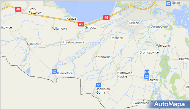 mapa Ratnowice, Ratnowice na mapie Targeo