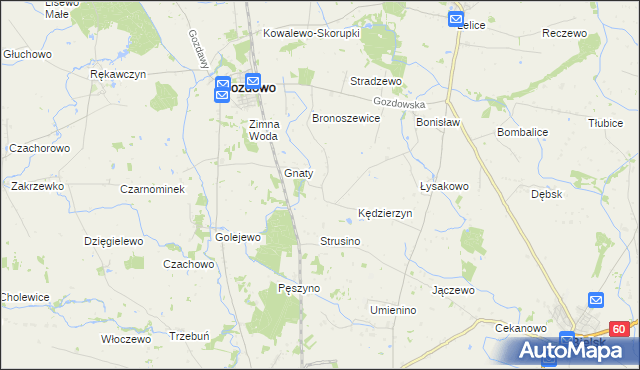mapa Rycharcice, Rycharcice na mapie Targeo