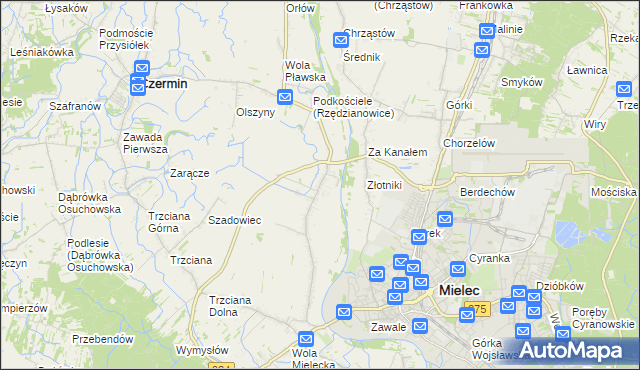 mapa Rzędzianowice, Rzędzianowice na mapie Targeo