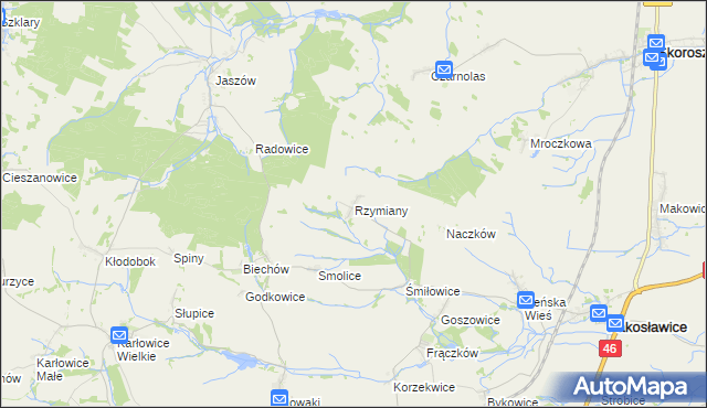 mapa Rzymiany, Rzymiany na mapie Targeo