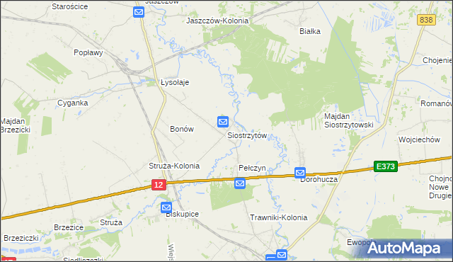 mapa Siostrzytów, Siostrzytów na mapie Targeo