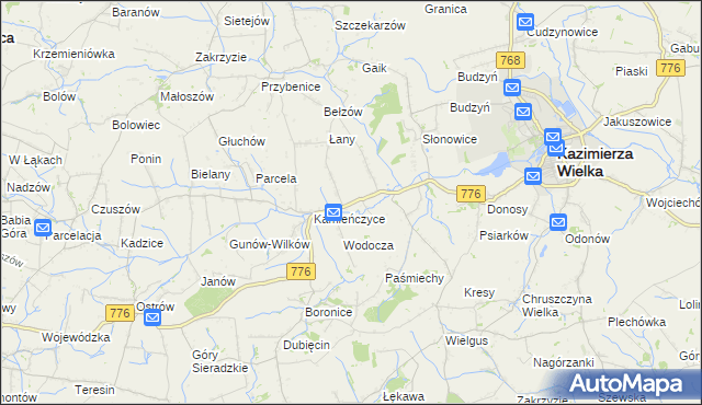 mapa Skorczów, Skorczów na mapie Targeo