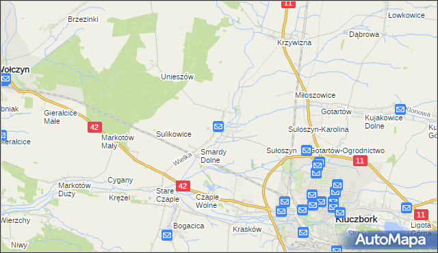 mapa Smardy Górne, Smardy Górne na mapie Targeo
