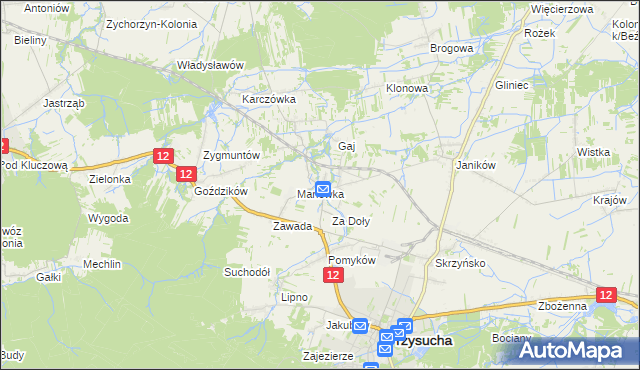 mapa Smogorzów gmina Przysucha, Smogorzów gmina Przysucha na mapie Targeo