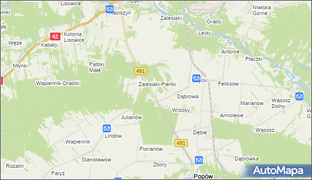 mapa Smolarze, Smolarze na mapie Targeo