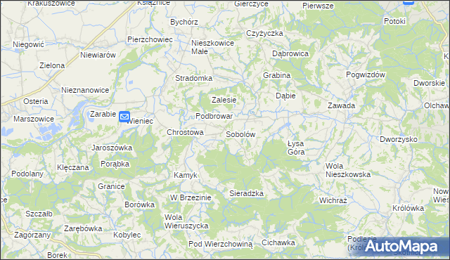 mapa Sobolów, Sobolów na mapie Targeo