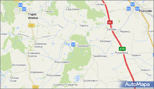 mapa Sobowidz, Sobowidz na mapie Targeo