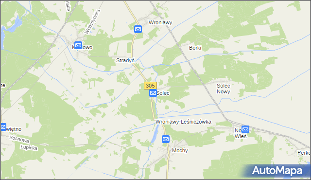 mapa Solec gmina Przemęt, Solec gmina Przemęt na mapie Targeo