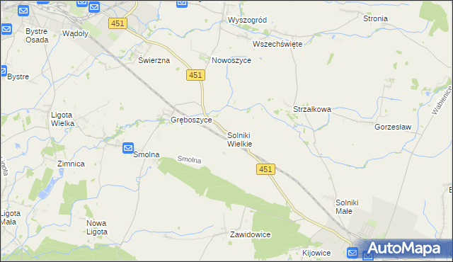 mapa Solniki Wielkie, Solniki Wielkie na mapie Targeo