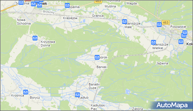 mapa Spórok, Spórok na mapie Targeo