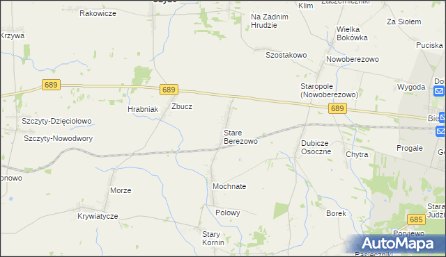 mapa Stare Berezowo, Stare Berezowo na mapie Targeo