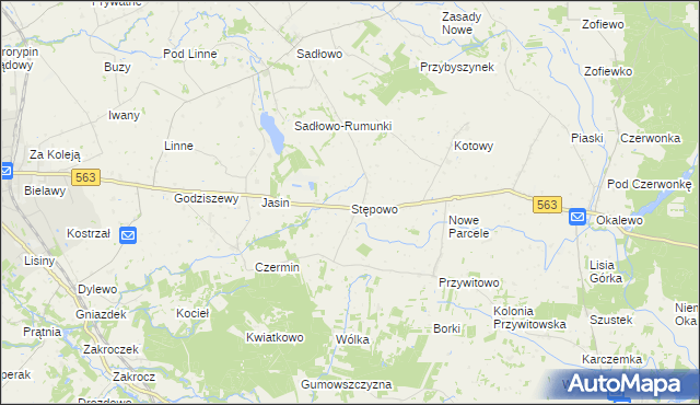 mapa Stępowo, Stępowo na mapie Targeo