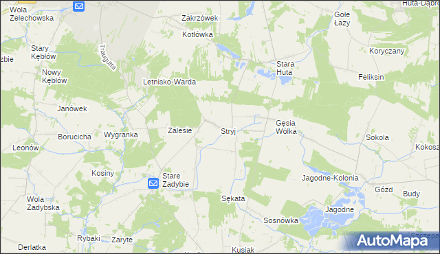 mapa Stryj, Stryj na mapie Targeo