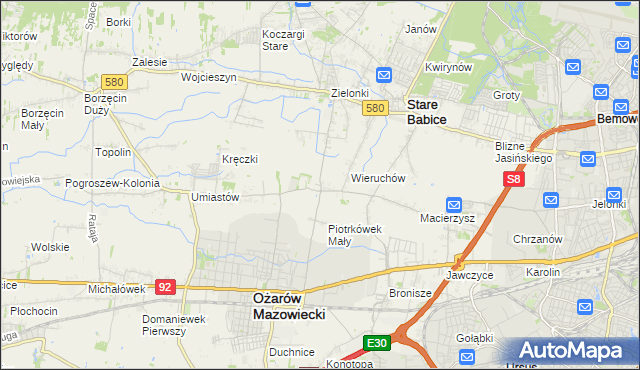 mapa Strzykuły, Strzykuły na mapie Targeo