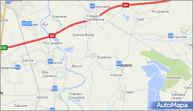 mapa Stubienko, Stubienko na mapie Targeo