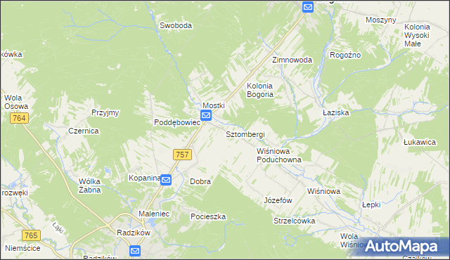 mapa Sztombergi, Sztombergi na mapie Targeo
